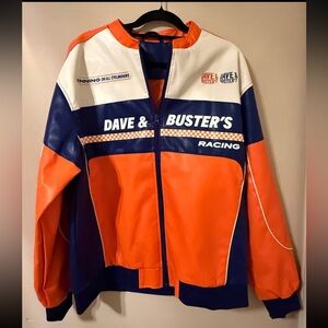 Dave & Buster’s Racing Jacket Men’s Large Y2K NASCAR Style